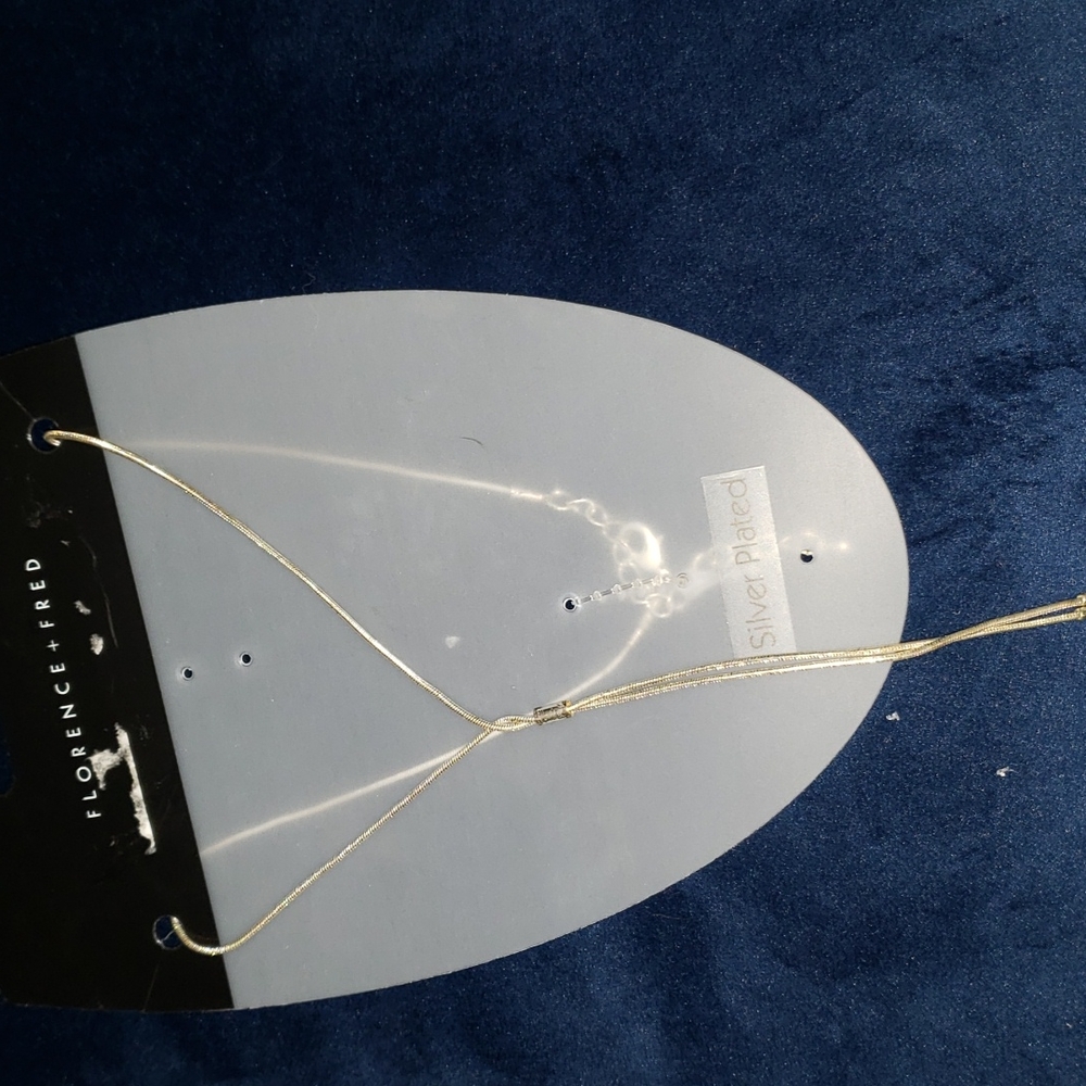 Silver plated Florence + Fred necklace